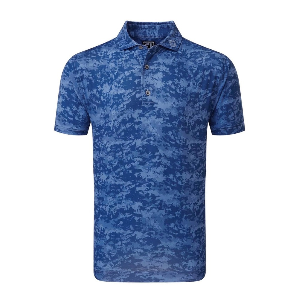 FootJoy Men's Blue Cloud Camo Print Golf Polo Size XL